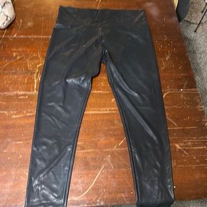 High Waisted Faux Leather Leggings